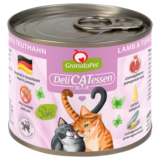 GranataPet DeliCatessen 6 x 200 g - Lamm & kalkon