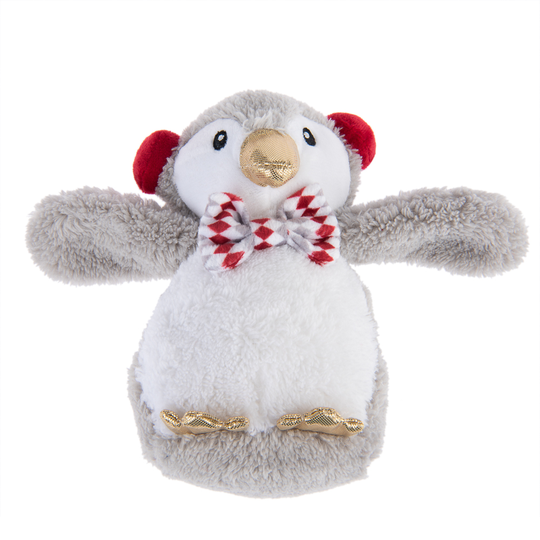 Pingvin med fluga hundleksak - L 17 x B 13 x H 7 cm