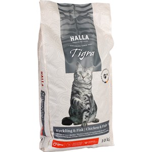 Kattmat Halla Tigra Kyckling & Fisk 10kg