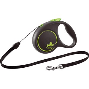 Koppel Flexi Black Design S 5 m Grön