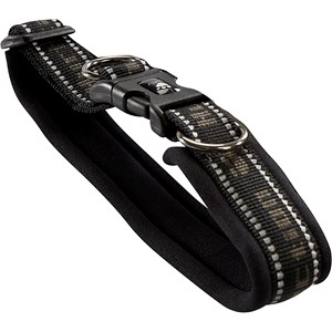 Hundhalsband Hurtta Vadderat, Svart - SVART, 30CM