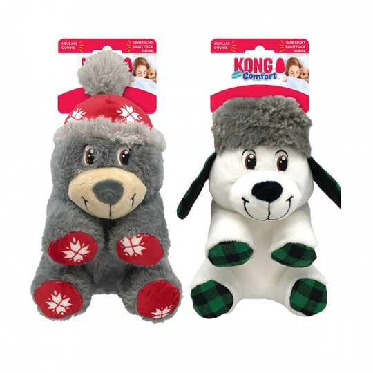KONG Holiday Comfort Julbjörn & Julhund Osorterade