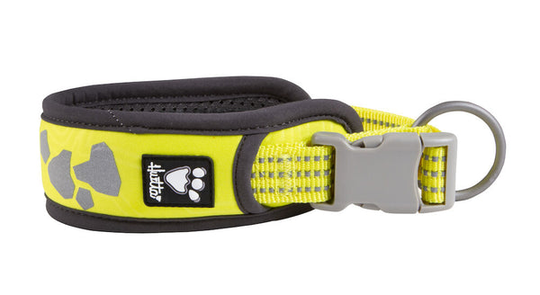 Hurtta Weekend Warrior Hundhalsband - Neon Lemon (55-65 cm)