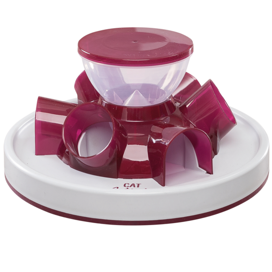Trixie Cat Activity Tunnel Feeder - Set: Activity Tunnel Feeder & Cosma Snackies kyckling (26 g)
