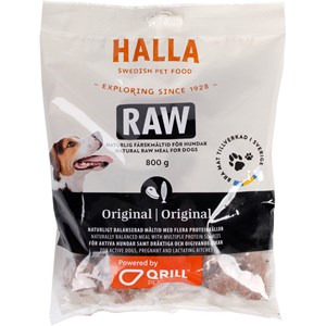 Hundfoder Halla Raw Original, 800 g