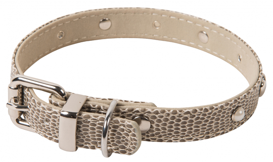 Wouapy Original Halsband med Hjärtan och Pärlor - Beige (30 cm)