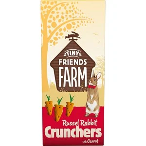 Gnagargodis Tiny Friends Farm Russel Rabbit Crunchers Morot, 120 g