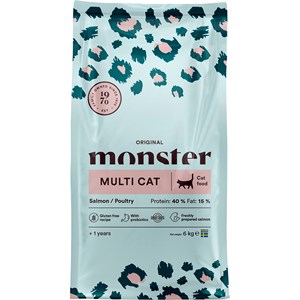 Kattmat Monster Cat Original Multi Cat Salmon/Poultry 6 kg