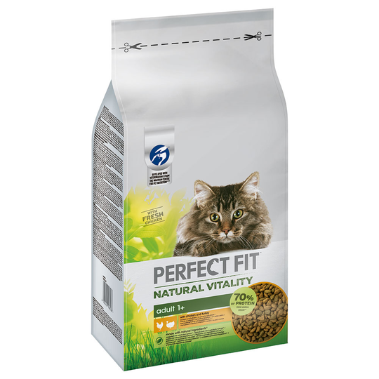 Perfect Fit Natural Vitality Adult 1+ Kyckling & kalkon - Ekonomipack: 2 x 6 kg