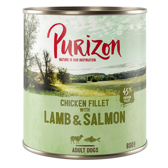 Purizon Adult 6 x 800 g - Lamb & Salmon with Potato & Pear