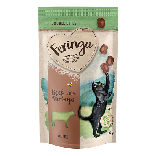 Feringa Double Bites Nötkött & räkor - 3 x 35 g