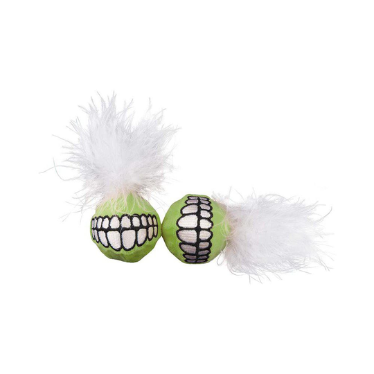 Kattleksak Plush Grinz 2-pack - Grön