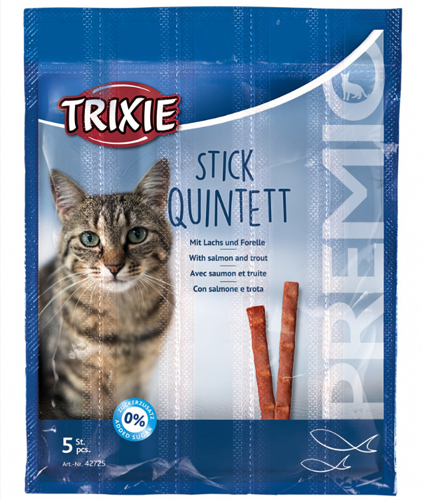 Kattgodis Premio Sticks med lax & forell