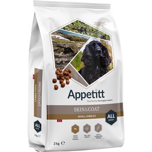 Hundfoder Appetitt Skin & Coat S 3 kg