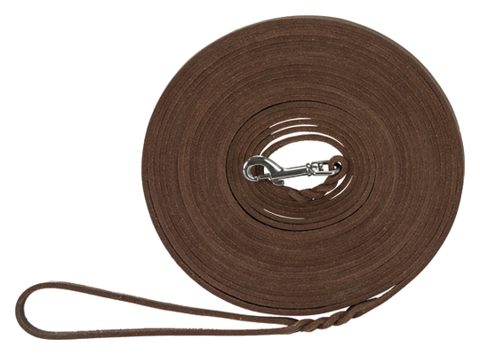 Trixie Rustic Spårlina i läder - 10 m x 8 mm