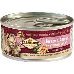 Kattmat Carnilove Kitten Turkey & Salmon 100g