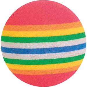 Kattleksak Trixie Regnbågsboll 4-pack