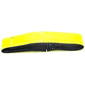Hundhalsband Reflex med resår, gul 35 cm