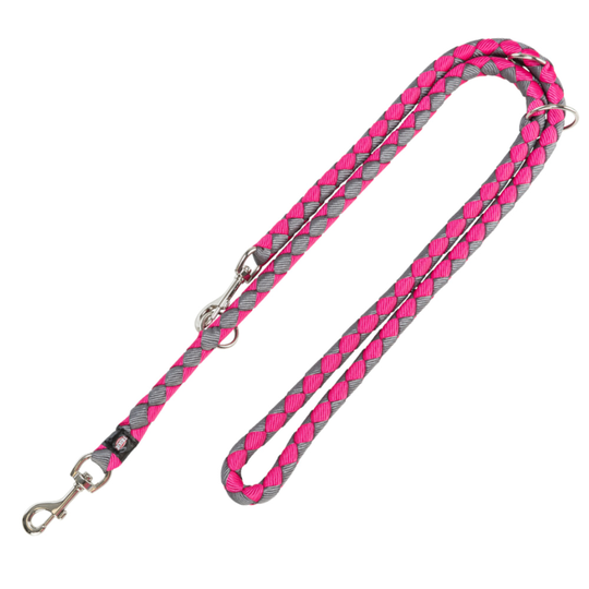 Trixie Cavo förlängningskoppel fuchsia/grafit - Stl. L-XL: 200 cm långt, Ø 18 mm