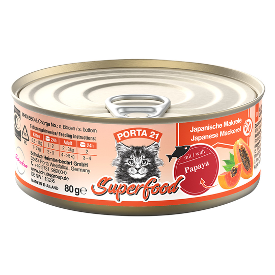 Porta 21 Superfood 24 x 80 g - Makrill med papaya