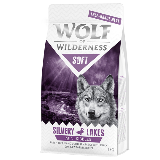 Wolf of Wilderness Mini Soft - Silvery Lakes - Free Range Chicken & Duck 5 x 1 kg