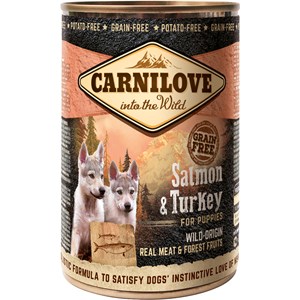 Hundfoder Carnilove Puppy Salmon & Turkey 400g