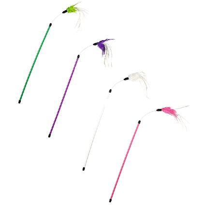 Hunter Kattspö med fjädrar mix