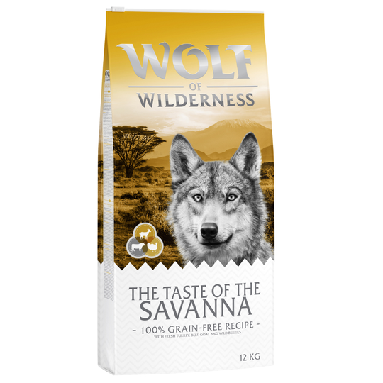 Wolf of Wilderness The Taste Of The Savanna - Beef & Goat - 12 kg