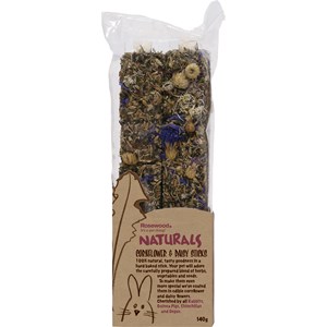 Gnagargodis Rosewood Stix Blåklint och Tusensköna, 140 g