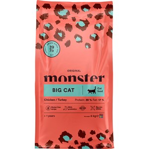 Kattmat Monster Cat Original Big Cat Chicken/Turkey 6 kg