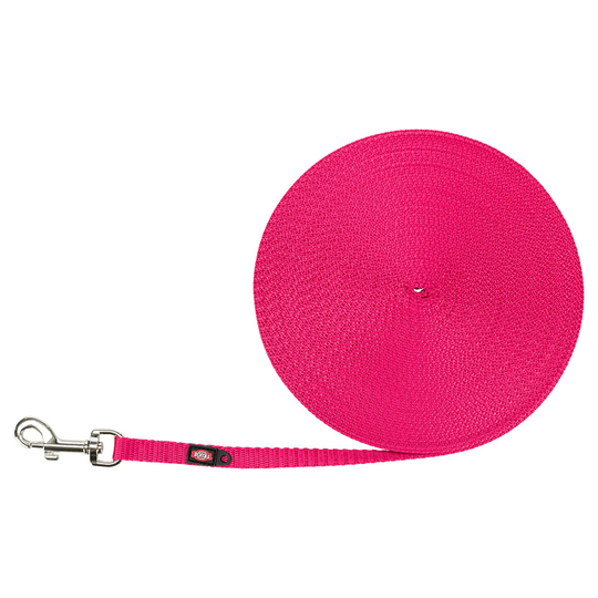 Trixie spårlina extra lätt, fuchsia - Stl. XS-S: 15 m lång/10 mm bred