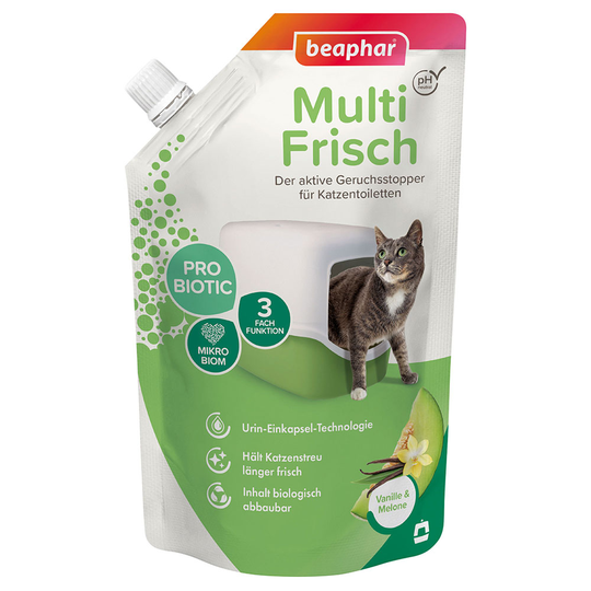 beaphar Multi Fresh för kattoaletter Ekonomipack: Vanillj & melon 2 x 400 g