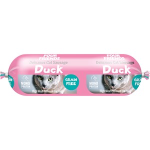 Kattmat Four Friends Köttkorv Anka, 200 g