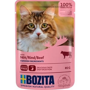 Kattmat Bozita Bitar i sås Nötkött, 85 g