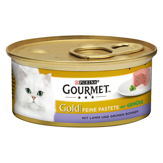 Gourmet Gold Fine Paté 12 x 85 g - Lamm & gröna bönor