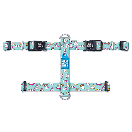 Max & Molly Unicorn H-sele - Stl. M: 53-69 cm bröstomfång