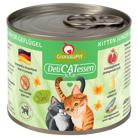 GranataPet DeliCatessen 6 x 200 g - Kitten fågel