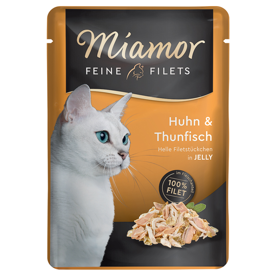 Miamor Fine Filets Pouch 6 x 100 g - Kyckling & tonfisk