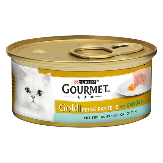 Gourmet Gold Fine Paté 12 x 85 g - Sej & morötter