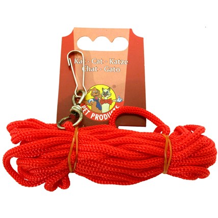 Kattkoppel Nylon Rött 5meter