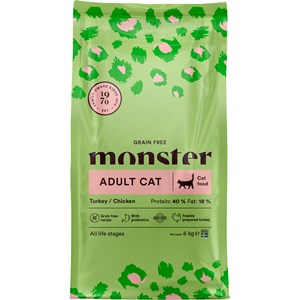Kattmat Monster Cat Grain Free Adult Turkey/Chicken 6 kg