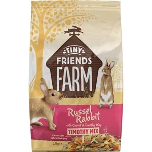 Kaninfoder Tiny Friends Farm Russel Morot & Timotej, 2,5 kg