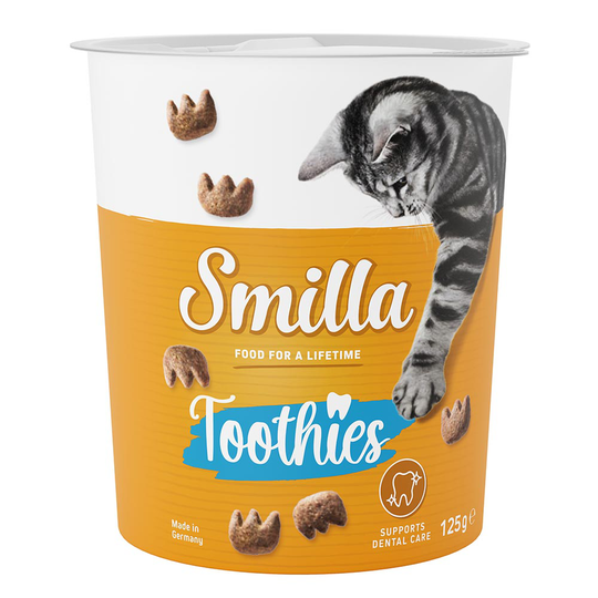 2 + 1 på köpet! 3 x 125 g Smilla knapergodis - Toothies