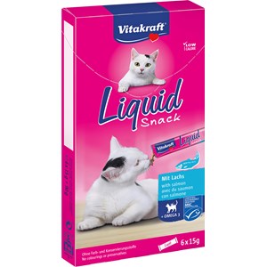 Kattgodis Vitakraft Liquid Snack Omega 3, 6 x 15 g