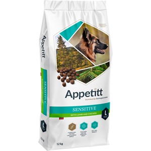 Hundfoder Appetitt Sensitive Lamb and Chicken L 12 kg