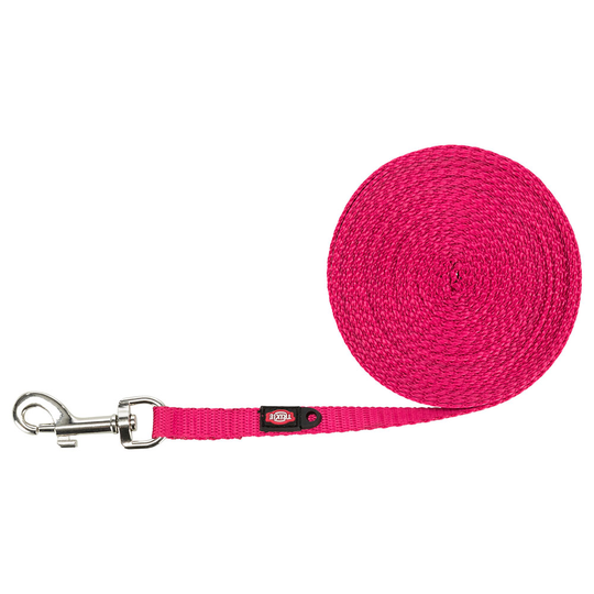 Trixie spårlina extra lätt, fuchsia - Stl. XS-S: 5 m lång/10 mm bred