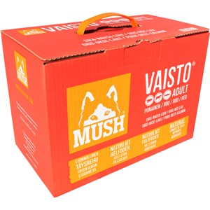 Hundfoder Mush Vaisto Röd Gris-nöt-lax, 10 kg