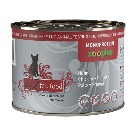 catz finefood Monoprotein zooplus 6 x 200 g - Kyckling