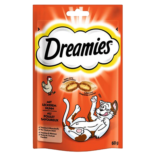 Dreamies Cat Treats 60 g - Kyckling (60 g)