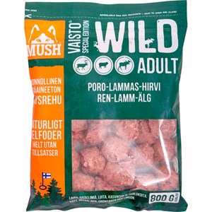 Hundfoder Mush Vaisto Wild, 800 g